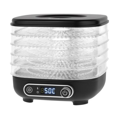 Suszarka do grzybów , warzyw , owoców , 300W , 5 sit , wyświetlacz , termoobieg , TEESA