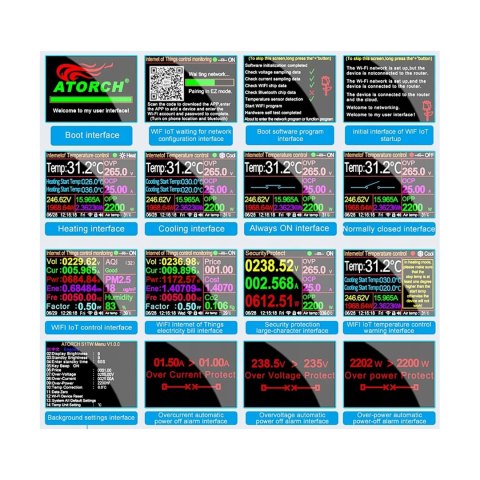 Termostat z gniazdem 230V, licznik energii, WiFi Tuya