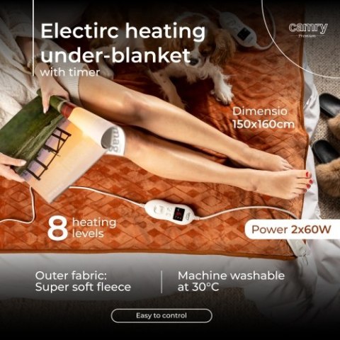 Camry Elektryczny koc podkładowy z czasomierzem (2)