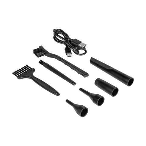 Dmuchawa , kompresor , 3 poziomy , latarka , 75W, 5 końcówek, bateria 6 000 mAh, TEESA