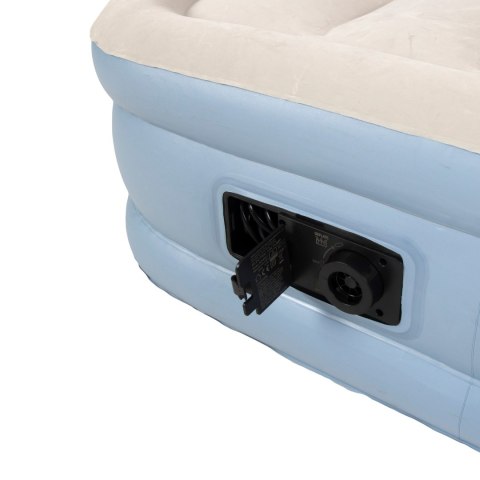 Duży dmuchany materac jednoosobowy AVENLI z wbudowaną pompką 191x99x33