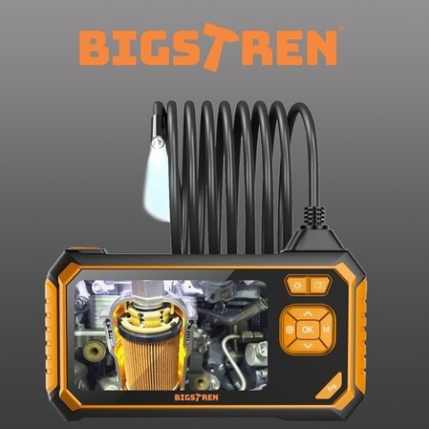 Kamera inspekcyjna endoskop 4 3 LCD Full HD 5 m IP67 6 LED Bigstren 19376