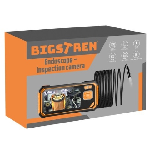 Kamera inspekcyjna endoskop 4 3 LCD Full HD 5 m IP67 6 LED Bigstren 19376