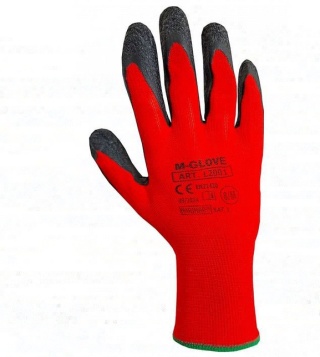 Rękawice Dragon czerwone rozmiar 8, 1 para