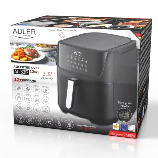 Adler Frytkownica beztłuszczowa - 12 programów 5,5 L - Air Fryer