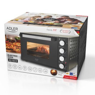 Adler Piekarnik elektryczny 30L | Ruszt do pieczenia | Rożen