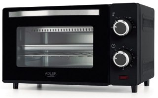 Adler Piekarnik elektryczny 9L | Regulacja temperatury | Minutnik |