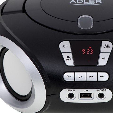 Adler Radio Boombox CD-MP3 | USB | FM Radio | AUX | Gniazdo słuchawkowe