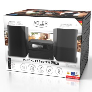 Adler Wieża HI-FI z Bluetooth, CD, USB i radiem FM