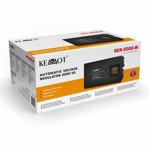 Automatyczny stabilizator napięcia KEMOT SER-2000-W , precyzja 8%