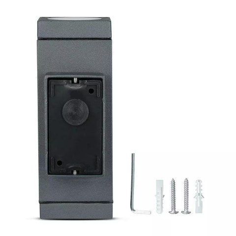 Kinkiet Ogrodowy V-TAC Góra Dół GU10 Grafit Mat VT-842