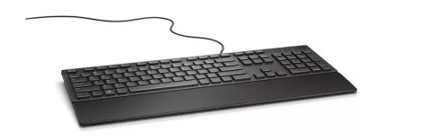 Klawiatura USA PL US QWERTY czarna slim Dell KB216