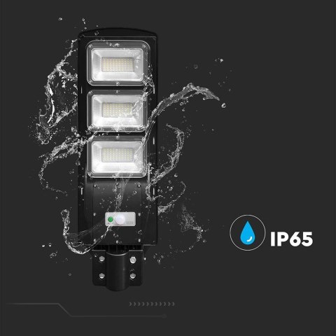 Naświetlacz Oprawa Uliczna LED Solarna V-TAC 12W Czarny VT-ST180W 6000K