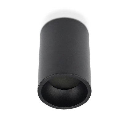 Oprawa V-TAC Aluminiowa GU10 Okrągła Natynkowa Tuba Czarna 70x107mm VT-802