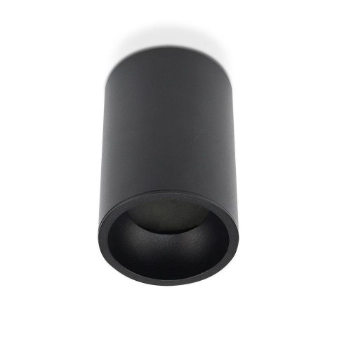 Oprawa V-TAC Aluminiowa GU10 Okrągła Natynkowa Tuba Czarna 70x107mm VT-802