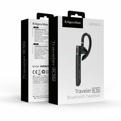 Słuchawka Bluetooth Kruger&Matz Traveler K16