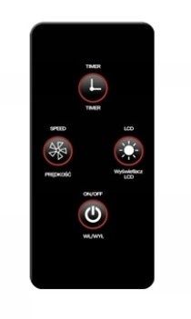 Wentylator podłogowy 40 cm 35W czarny z pilotem timer Volteno VO2564