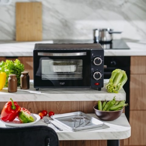 Adler Piekarnik elektryczny 9L | Regulacja temperatury | Minutnik |