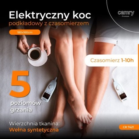 Camry Elektryczny koc podkładowy z czasomierzem (2)