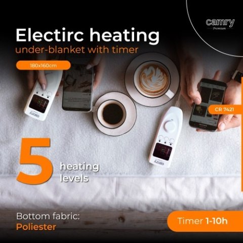 Camry Elektryczny koc podkładowy z czasomierzem (2)