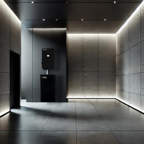 Falownik Inwerter V-TAC DEYE 10KW Trójfazowy Niskonapięciowy Czarny SUN-10K-SG04LP3-EU