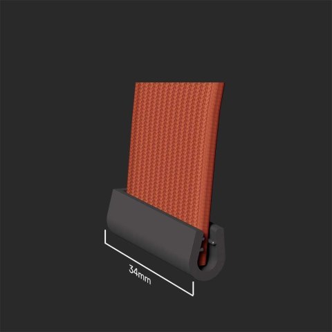 Klips końcowy 7,5x10,4mm Szynosystem Taśmowy 48V V-TAC Czarne