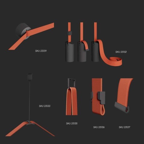 Klips końcowy 7,5x10,4mm Szynosystem Taśmowy 48V V-TAC Czarne