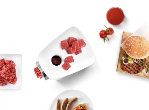 Maszynka do mielenia mięsa Bosch MFW2515W + wyciskarka soku, do kiełbasy