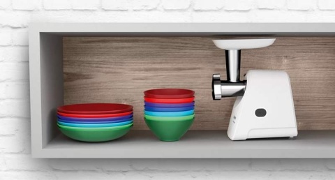 Maszynka do mielenia mięsa Bosch MFW2515W + wyciskarka soku, do kiełbasy