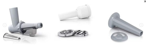 Maszynka do mielenia mięsa Bosch MFW2515W + wyciskarka soku, do kiełbasy