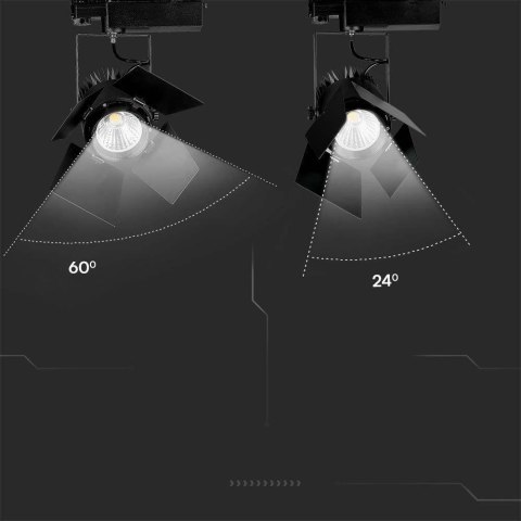 Oprawa Szynosystem 3F V-TAC 33W LED SAMSUNG CHIP Czarna VT-433 4000K 3000lm