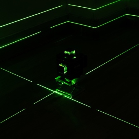 Poziomica laserowa 16-liniowa 360° zielony laser samopoziomująca Bigstren