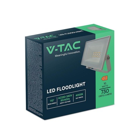 Projektor LED V-TAC 10W LED SMD 6400K Biały VT-44012 6500K 730lm