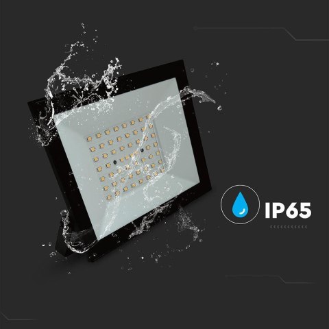 Projektor LED V-TAC 50W LED SMD 4000K Czarny VT-44054 4000K 4000lm