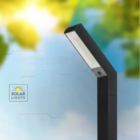 Słupek Ogrodowy V-TAC Solarny LED 1,7W 85cm VT-10185 3000K-4000K-6500K 80lm