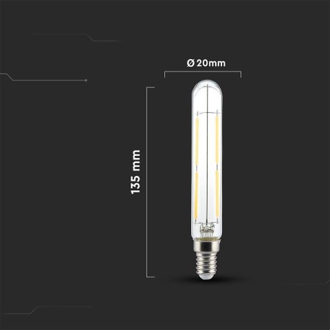 Żarówka LED V-TAC 4W E14 T20 20x135mm Filament VT-2204 6500K 400lm