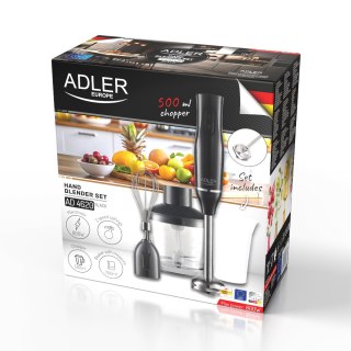 Adler Blender ręczny-|Zestaw | Pojemnik 500ml | Pojemnik z miarką: 700ml