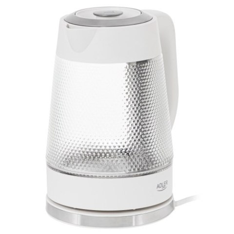 Adler Czajnik elektryczny szklany | Pojemność 1,8 L | Podświetlenie LED