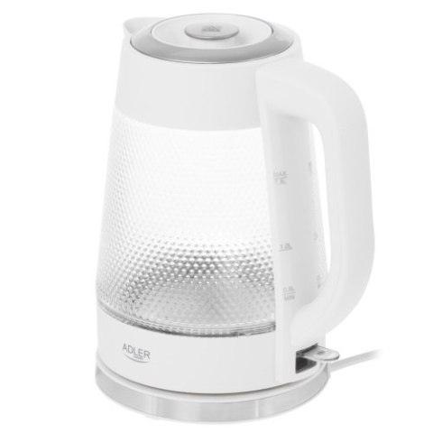 Adler Czajnik elektryczny szklany | Pojemność 1,8 L | Podświetlenie LED