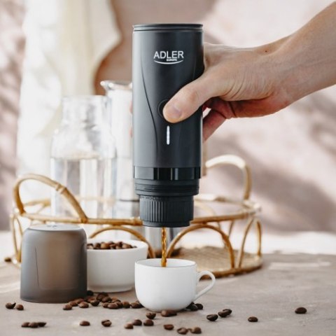 Adler Ekspres przenośny do kawy | Bateriia 7500mAh | Ciśnienie 20 BAR | Zasilanie USB