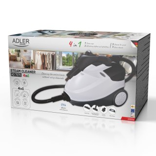 Adler Myjka parowa 4w1 | Mop parowy | Czyścik do tapicerki | Myjka do szyb |