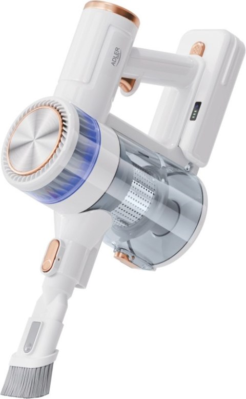 Adler Odkurzacz pionowy z dotykowym wyświetlaczem LED | 4 tryby ssania | Silnik bezszczotkowy | HEPA 13 | Do 70 m²