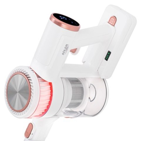 Adler Odkurzacz pionowy z dotykowym wyświetlaczem LED | 4 tryby ssania | Silnik bezszczotkowy | HEPA 13 | Do 70 m²