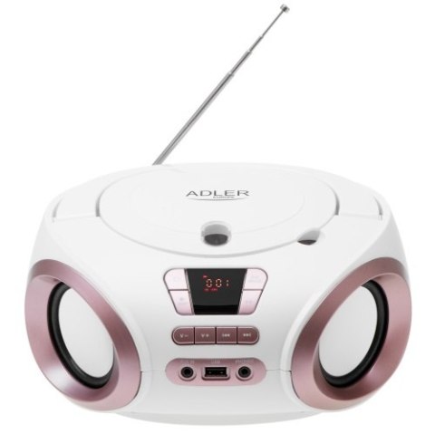 Adler Radio Boombox CD-MP3 | USB | FM Radio | AUX | Gniazdo słuchawkowe