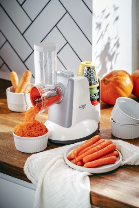 Adler Szatkownica do warzyw z 5 nasadkami