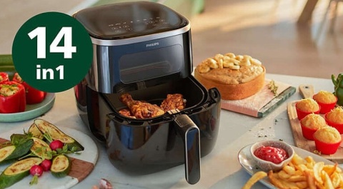 Frytkownica beztłuszczowa Philips Ovi XL HD9257/80