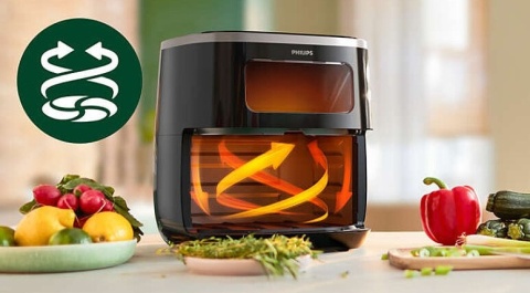 Frytkownica beztłuszczowa Philips Ovi XL HD9257/80