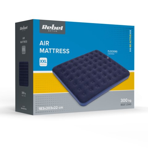 Materac dmuchany dwuosobowy REBEL ACTIVE 203x183x22