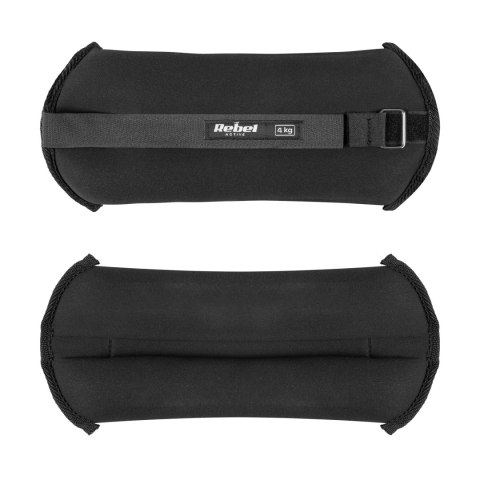 Obciążniki na kostki i nadgarstki 2x4kg, REBEL ACTIVE