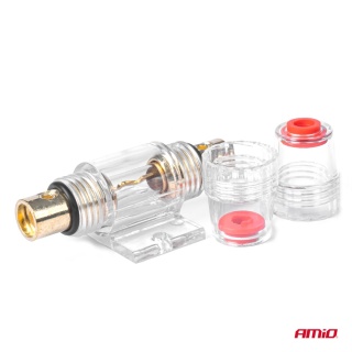 Oprawa obudowa samochodowego gniazdo bezpiecznika szklanego AGU